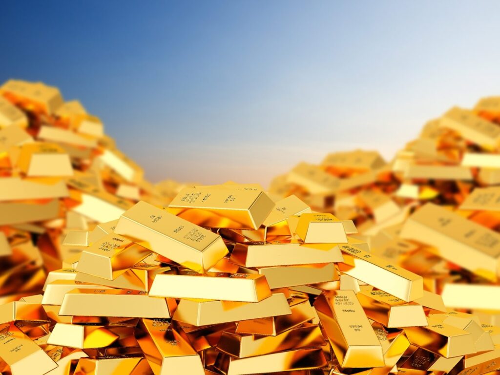 gold cube